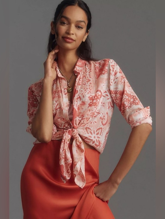 Pilcro Tops - Pilcro Anthropologie Romy Relaxed Buttondown Medium
